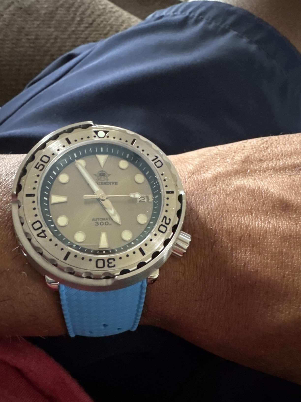 Dive Watches for Men 44.5 MM Automatic Wristwatch Waterproof 300M Date Display Analog Luminescent Chromalight Dial My-H5 customer photo 1