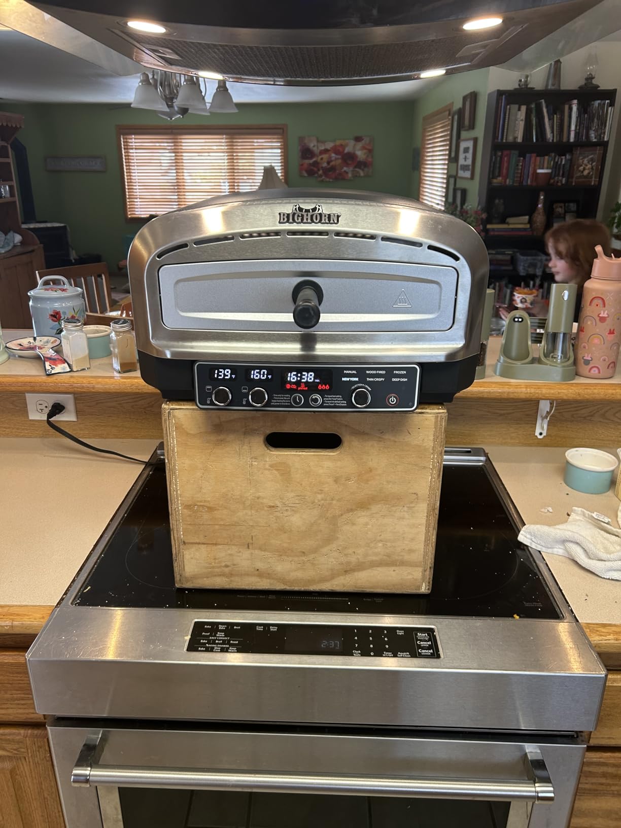 BIG HORN 14-Inch Indoor Pizza Oven, 850F High-Heat Electric Countertop Pizza Oven for Restaurant-Style Artisan Pizza with Pizza Stone and Pizza Peel, PID Precision Temperature Control customer photo 2