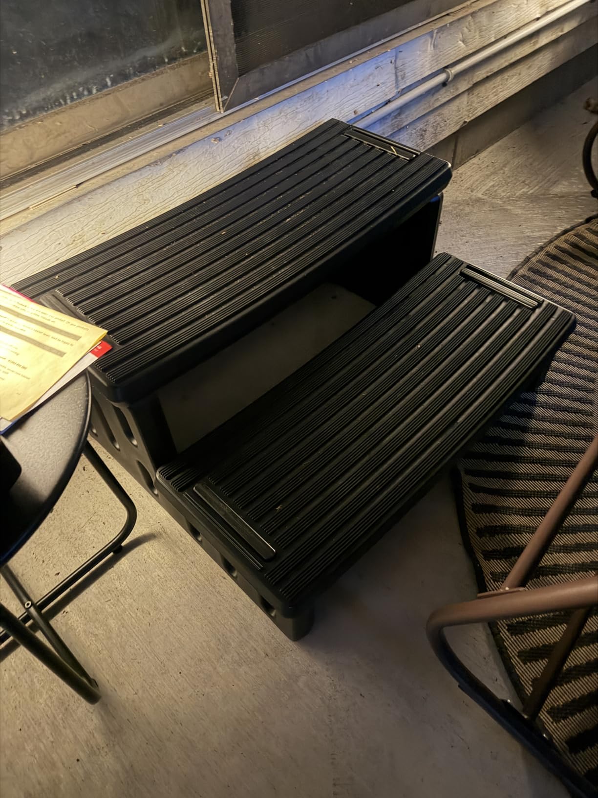 Hot Tub Steps, Non-Slip & Durable Hot Tub Stairs, Portable Universal Ladder Can Be Used Indoors and Outdoors (Black) customer photo 1