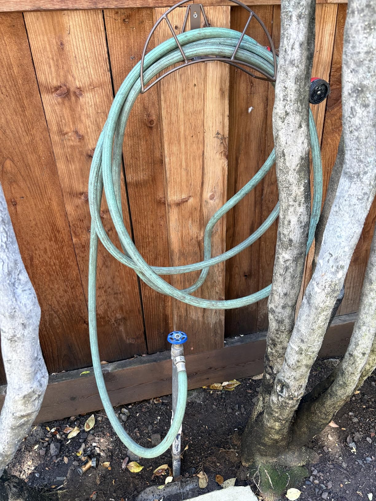 Amazon Basics Heavy-Duty Garden Water Hose, 50ft, Crush-Resistant Aluminum Couplings, Tangle-Free 360 Swivel, 500 PSI Burst Pressure customer photo 2