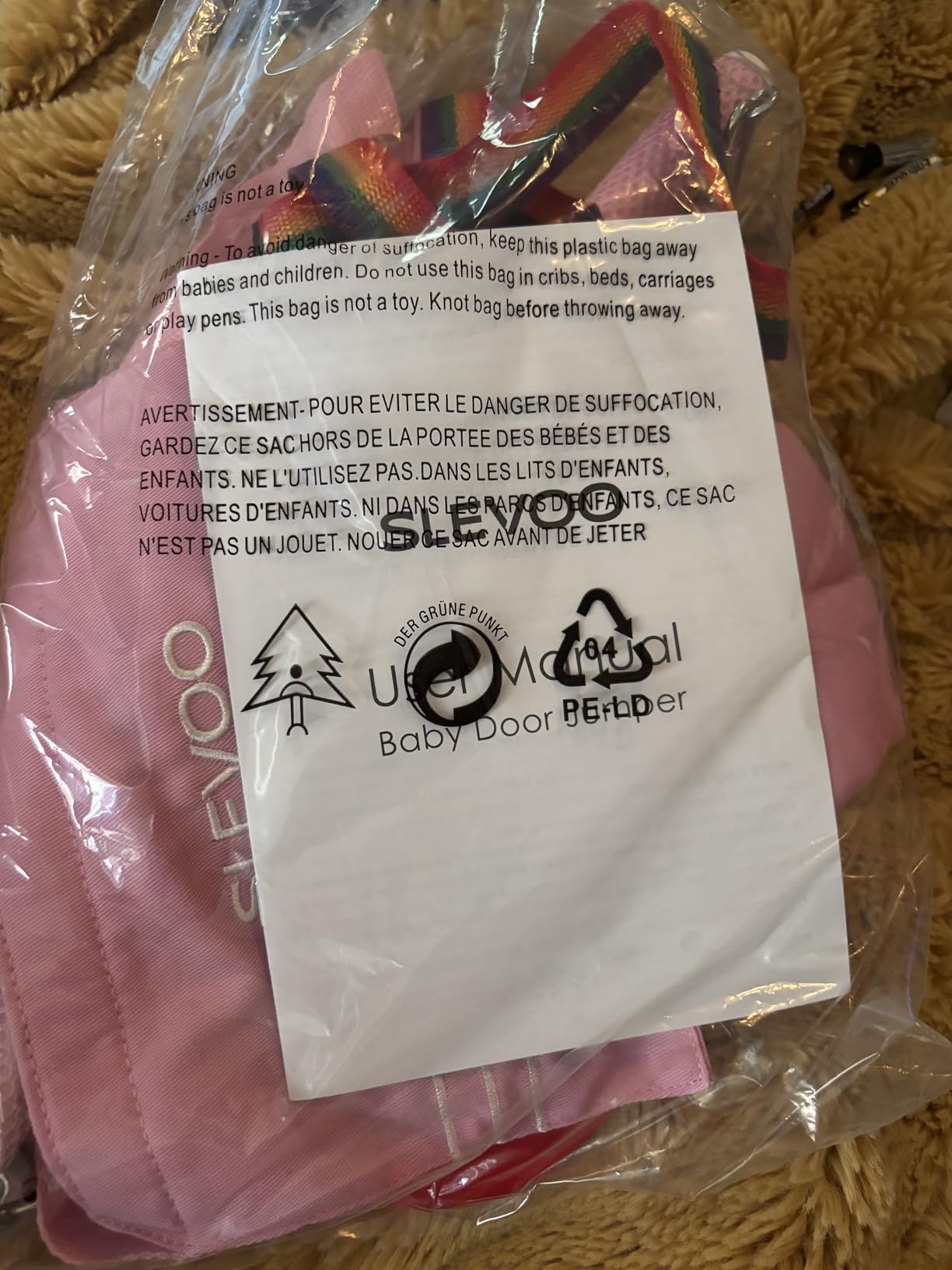 Slevoo Baby Jumper, Baby Doorway Jumper for Babies 6-12 Months, with Easy to Use Clamp and Adjustable Strap, Black customer photo 2