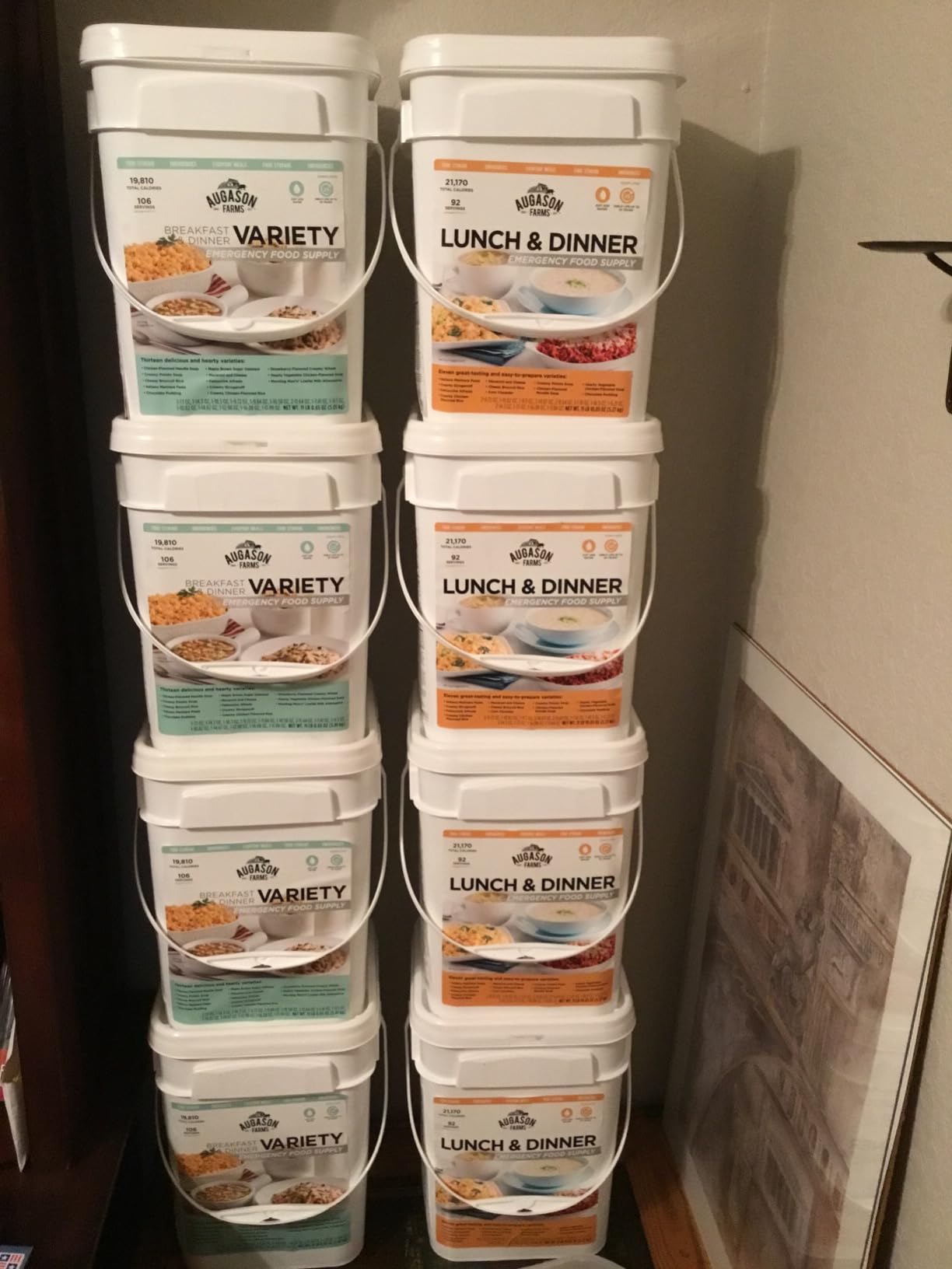 Augason Farms Breakfast and Dinner Variety Pail Emergency Food Supply Everyday customer photo 2