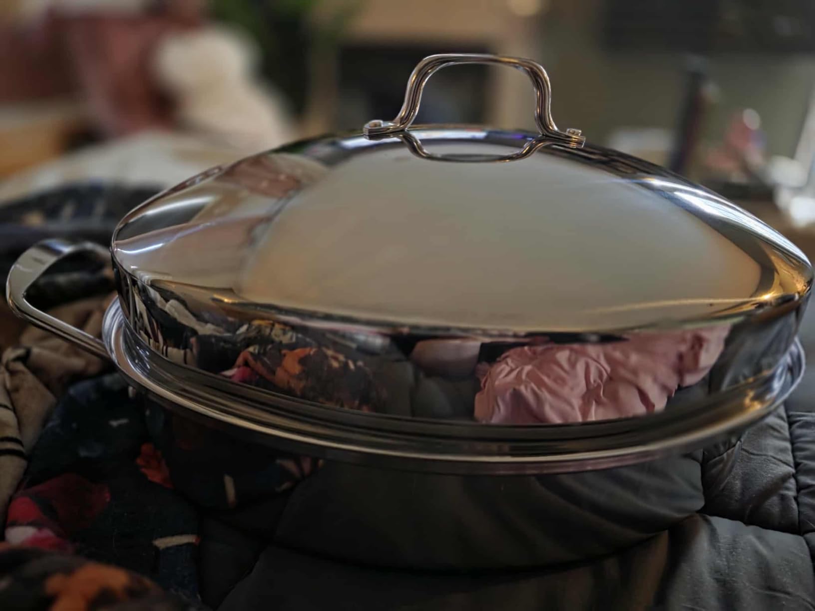 Roasting Pan With Rack and Lid, Oval Stainless Steel Turkey Roasting Pan, 22INCH(With Handle), Dishwasher Safe Bakeware for Turkey, Roasted Chicken, Beef or Veggies, by DIMESHY customer photo 2