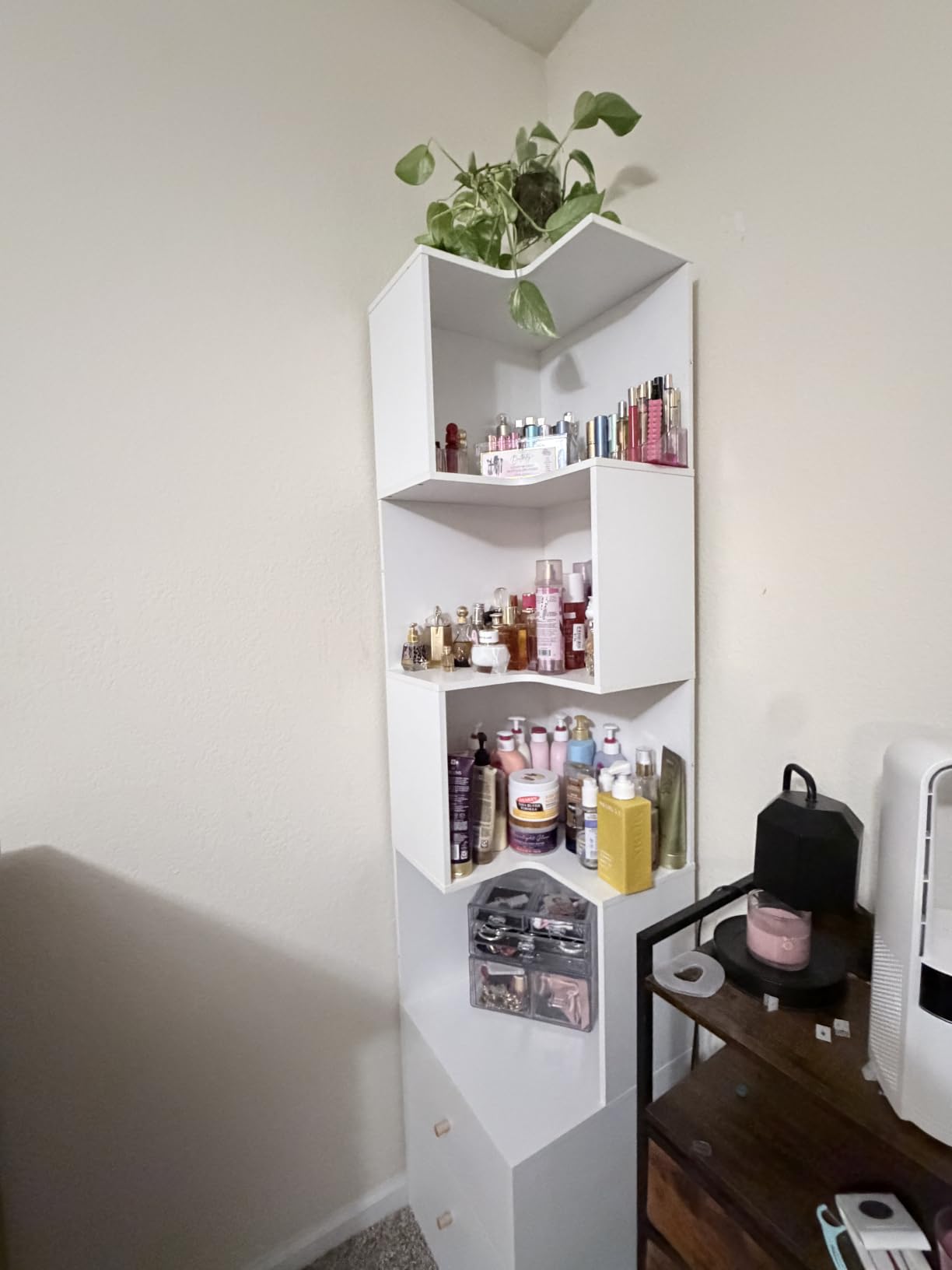 IRONCK Corner Bookshelf, 70.87