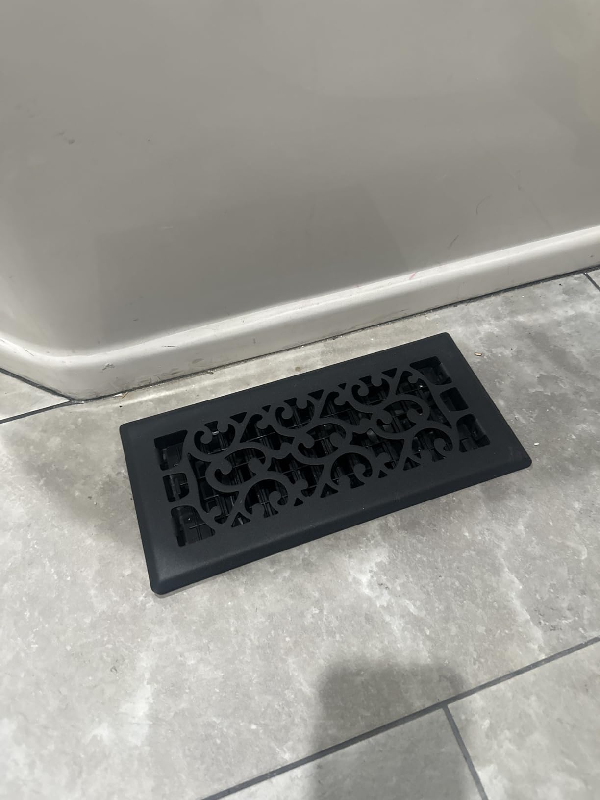 10 Pcs Heavy Duty Floor Registers Carbon Steel Walkable Floor Vent Covers Easy Adjust Air Flow Decoration for Home Heater Air Grilles Vents Supply (Brass,4 x 10 Inch) customer photo 1