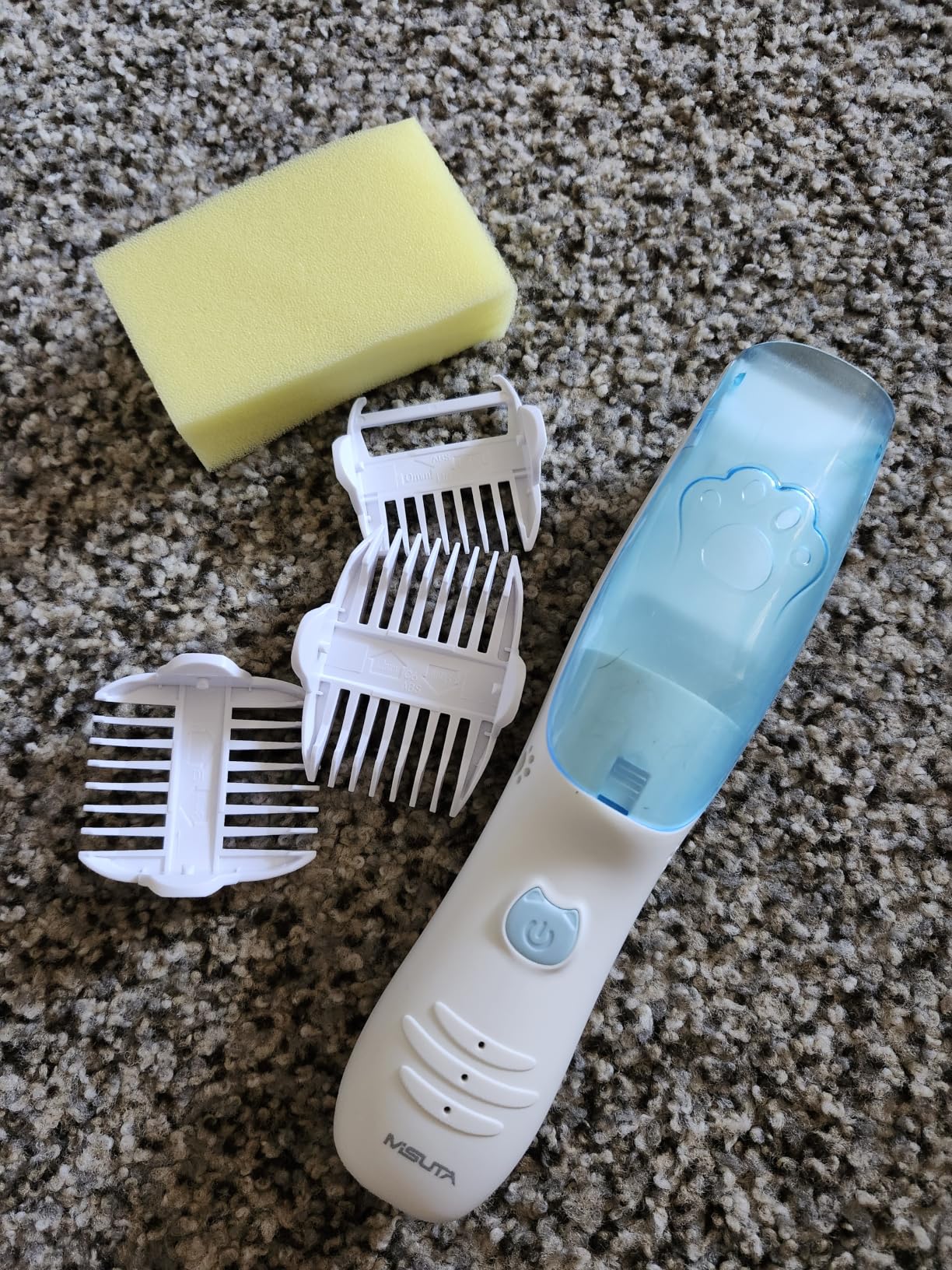 Vacuum Baby Hair Clippers, Silent Clippers for Kids, Cordless Baby Hair Trimmer, Waterproof Baby Hair Cutting Kit for Fine/Curly Hair, Infant Toddler Hair Clippers Auto Suck Snipped Hair customer photo 1