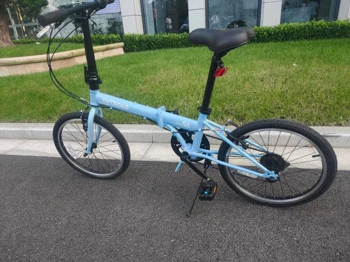 Max4out 20 inch Folding Bike,7 Speed Lightweight City Commuter,Foldable Bike for Adults with Aluminum Frame Step Through Collapsible Bike for Women Men Seniors(Black/White/Blue/Pink) customer photo 1