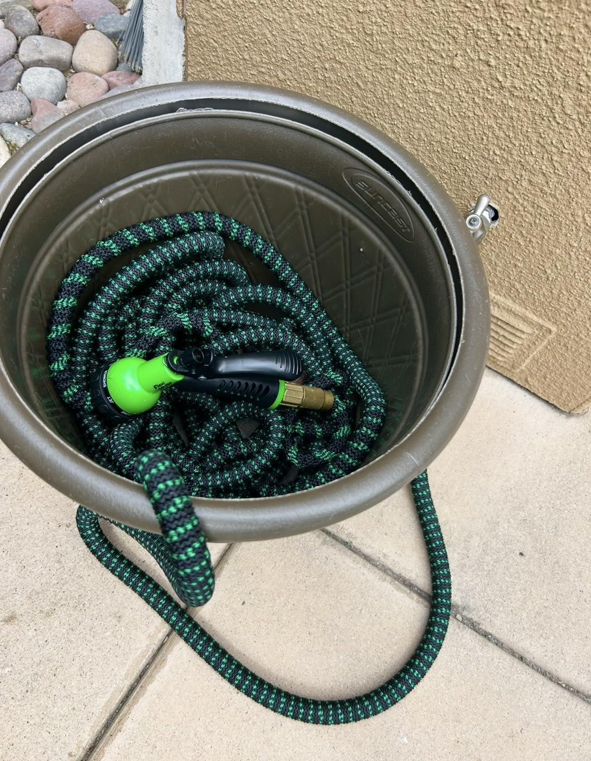 Flexi Hose with 8 Function Nozzle, 50FT - Lightweight Expandable Garden Hose, No-Kink Flexibility, 3/4 Inch Solid Brass Fittings and Double Latex Core customer photo 1