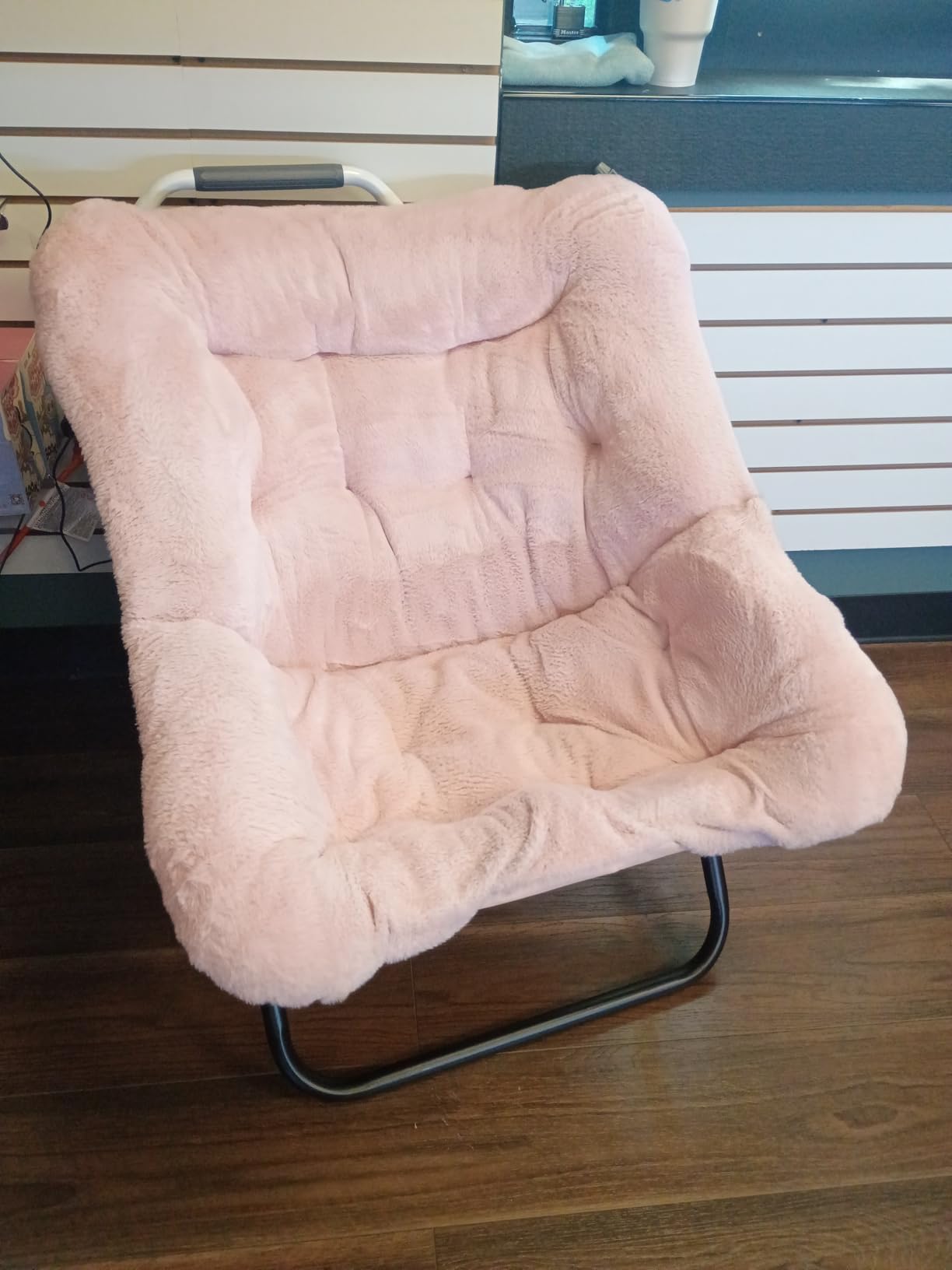 Sweetcrispy Comfy Chair for Adults, Foldable Living Room Chair, Soft Faux Fur Lounge for Bedroom Dorm Rooms, Comfortable Reading Chairs for Teens, X-Large customer photo 1