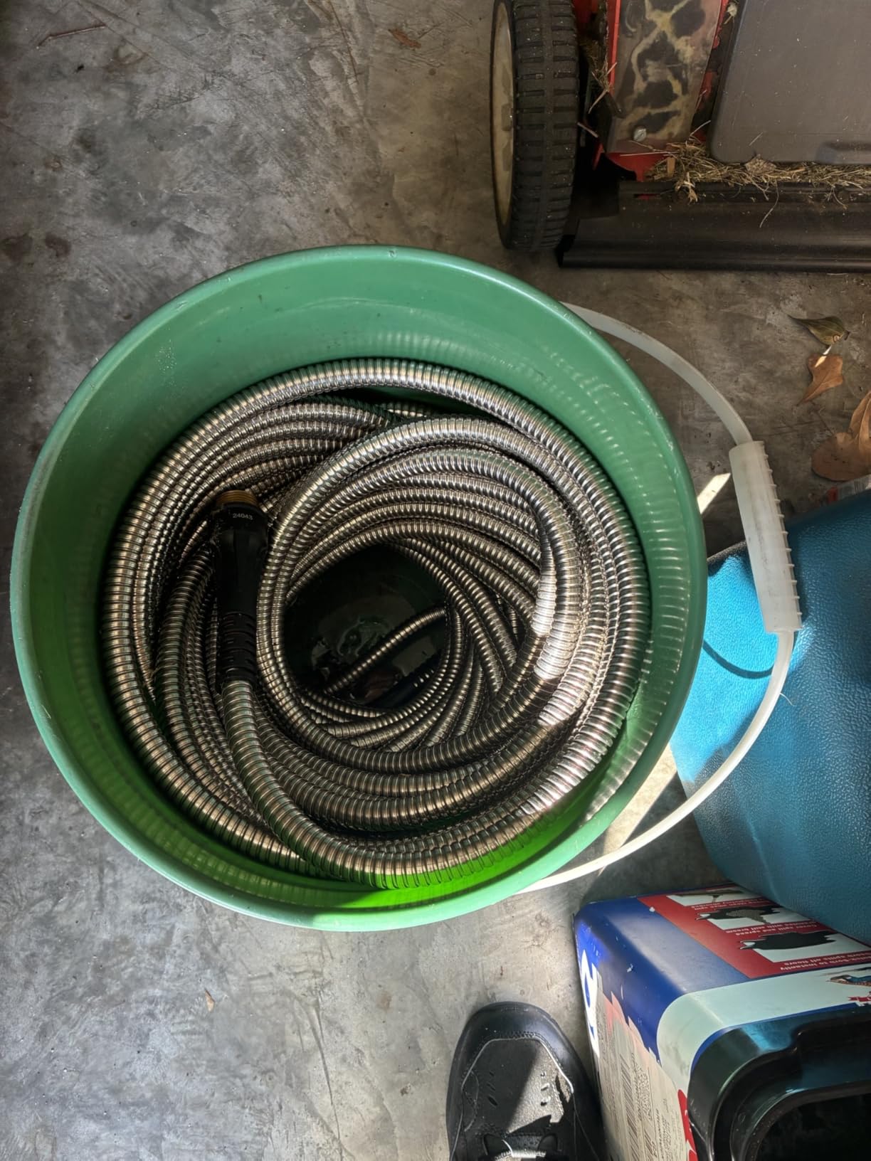 Bionic Steel PRO 50 Ft Metal Garden Hose with Brass Nozzle | Water Hose Made from Heavy Duty 304 Stainless Steel, Flexible, Lightweight, Brass Fittings, Non Kinking, 500 PSI customer photo 1