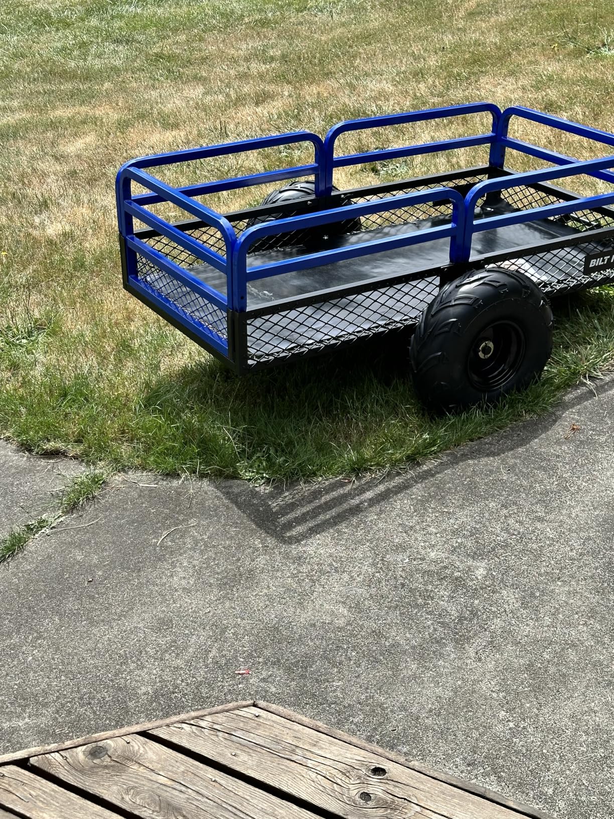 BILT HARD Heavy Duty 1500 lbs Capacity ATV Dump Cart, 11 Cu.Ft Tow Behind Garden Trailer customer photo 1