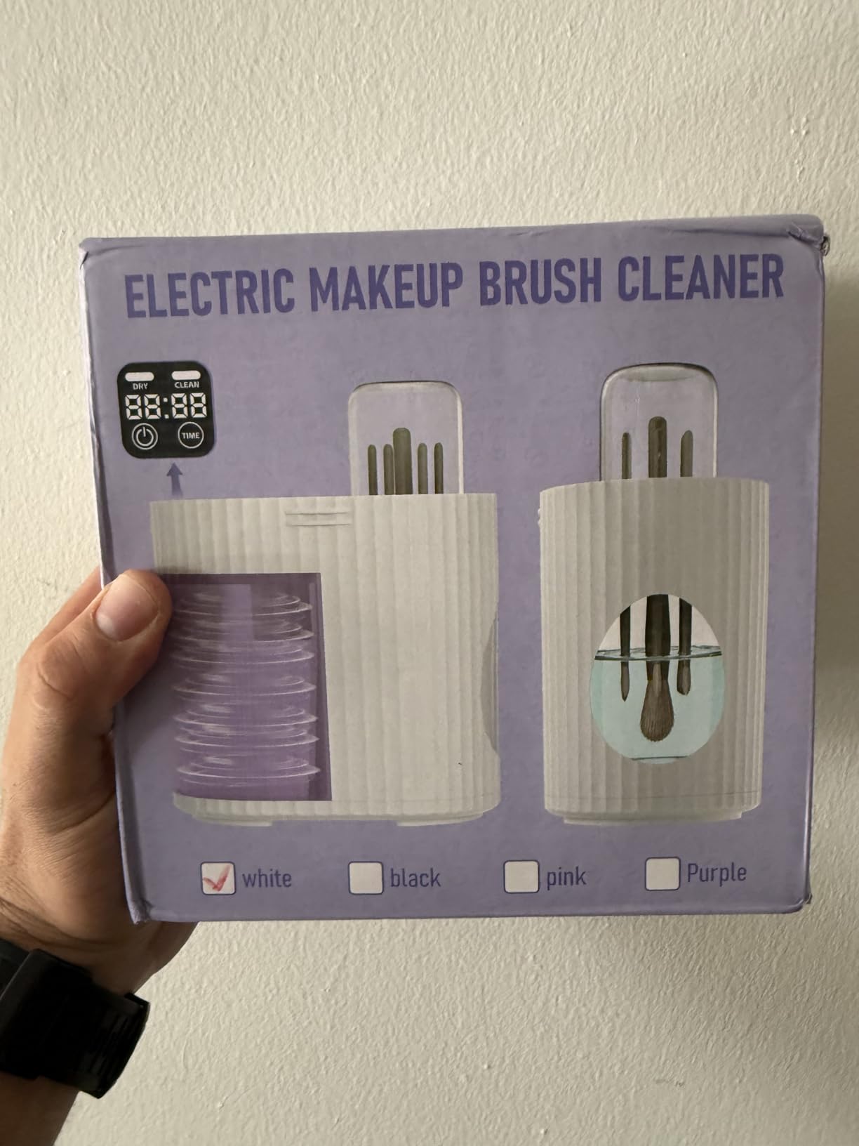 3 IN 1 Electric Makeup Brush Cleaner & Dryer, Automatic USB Deep Cleaning Machine, Portable Quick Clean & Dry [No Need to Remove Makeup Brushes], Fits Most Brush Sizes customer photo 1