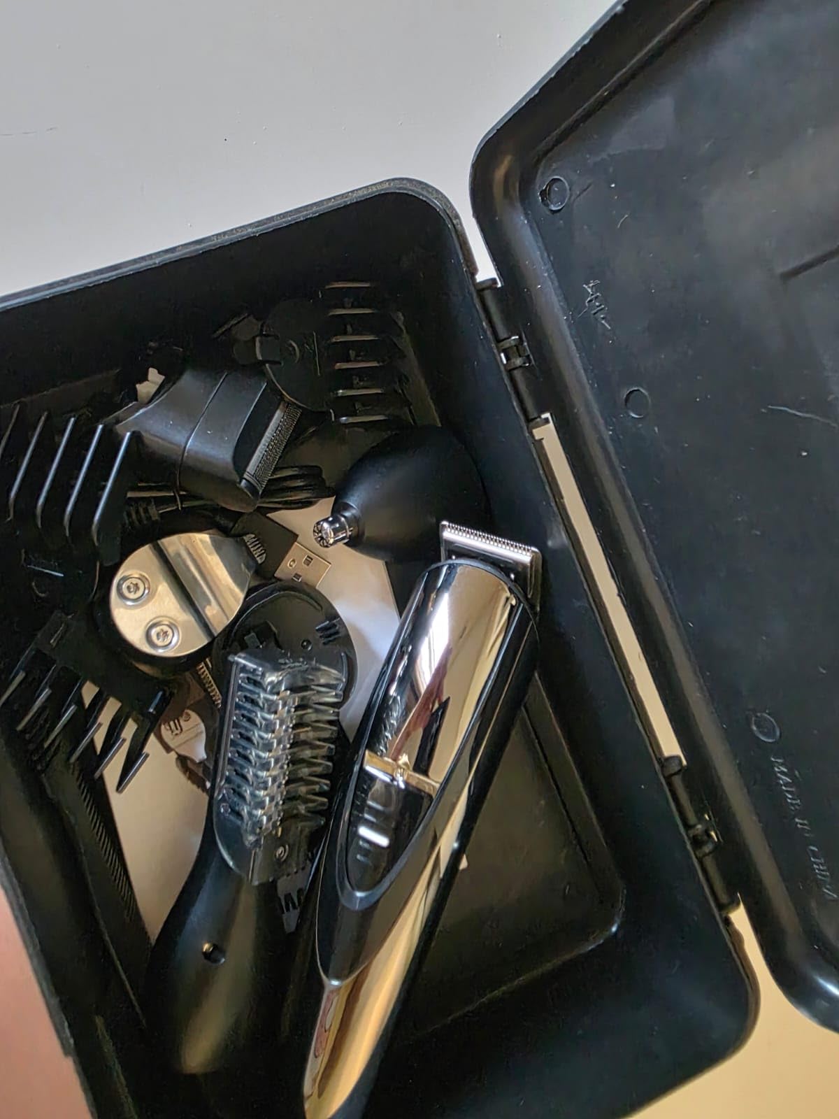 Rechargeable Beard Trimmer for Men: 12-in-1 Grooming Kit | Professional Barber Hair Clippers with 6 Detachable Heads & Turbo Speed - Waterproof for Wet/Dry - Safety Lock, 90-Min customer photo 2