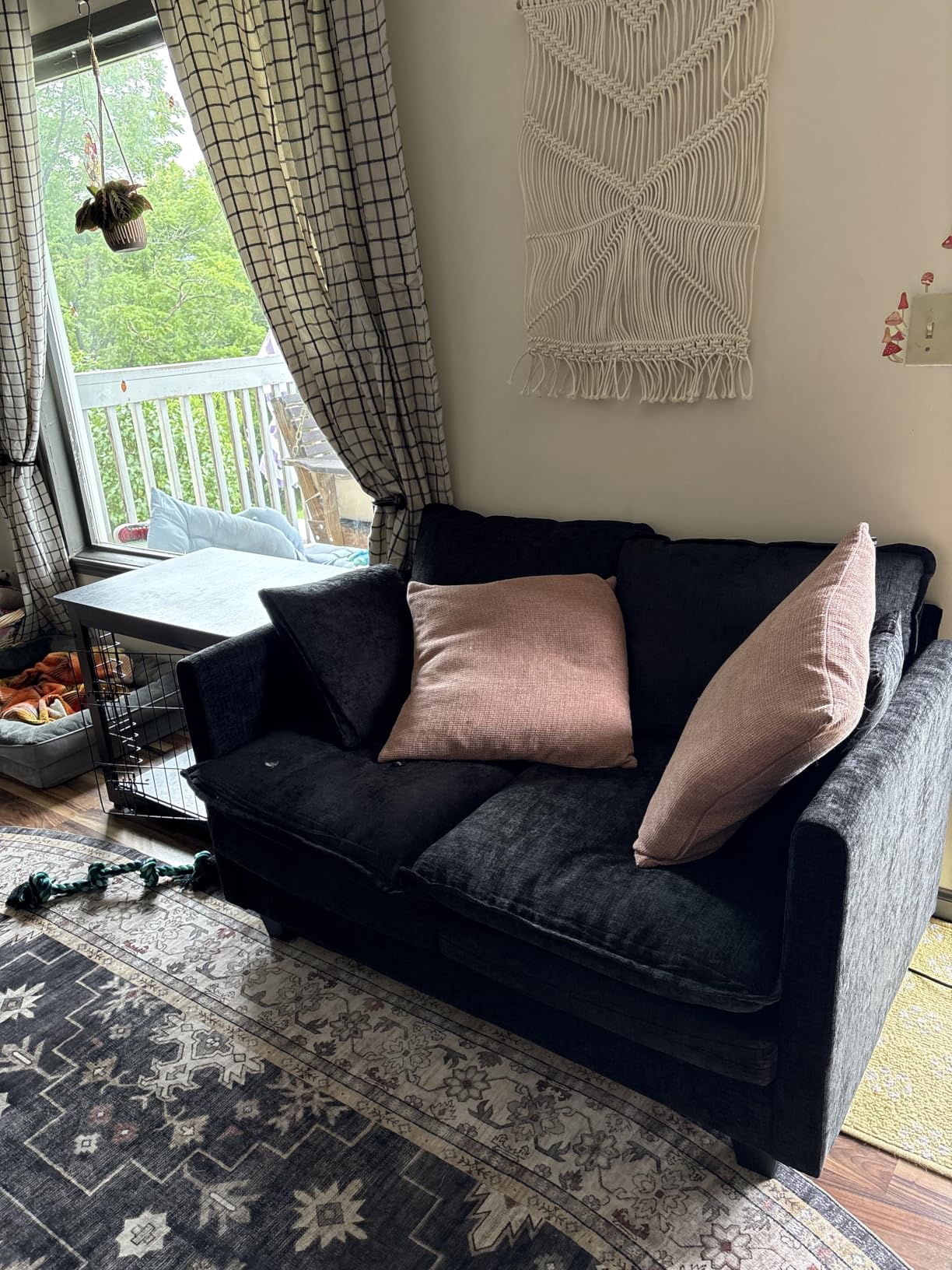 50'' Loveseat Sofa Cloud Sofa Couch, Modern Loveseats 2 Seat Couch 27