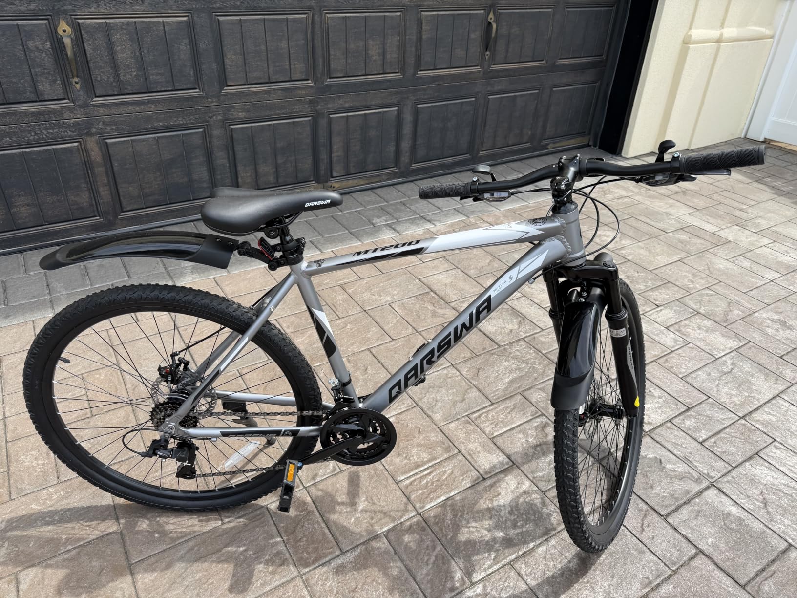 26/27.5 Inch Mountain Bike for Men and Women, Lightweight Aluminum Frame MTB with Dual Disc Brakes & 21-Speed Trigger Shifter, Comfort Foam Seat Adult Bicycle for Trail & Outdoor Riding customer photo 1