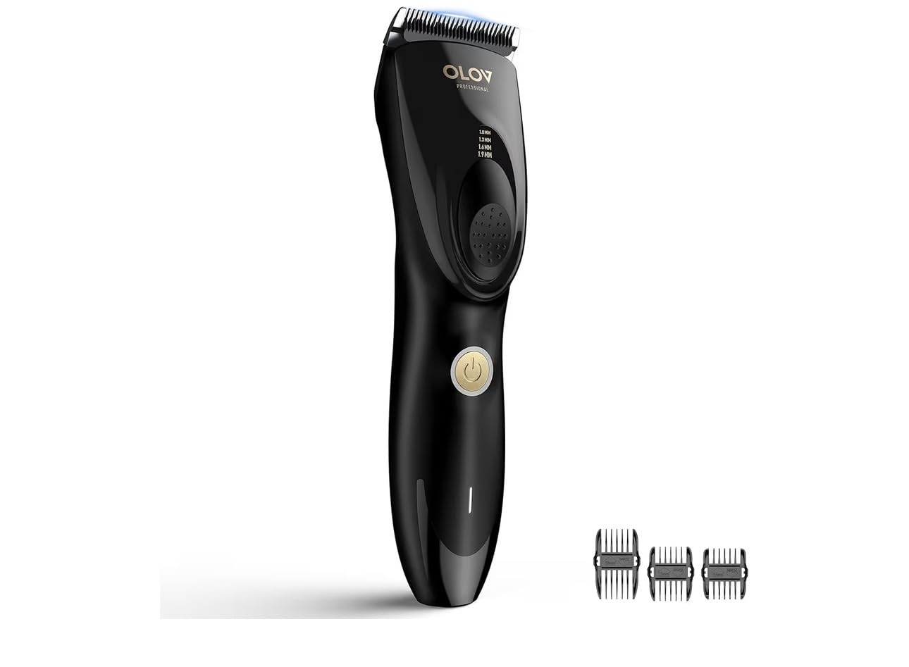 Hair Clippers for Men, Cordless Hair Clipper Kit, Adjustable 4 Length Setting, 2-Speed Settings, Replaceable Ceramic Blade Heads, Rechargeable Hair Clippers for Family (Black) customer photo 1