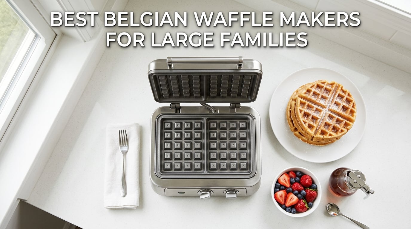 Best Belgian waffle makers for large families