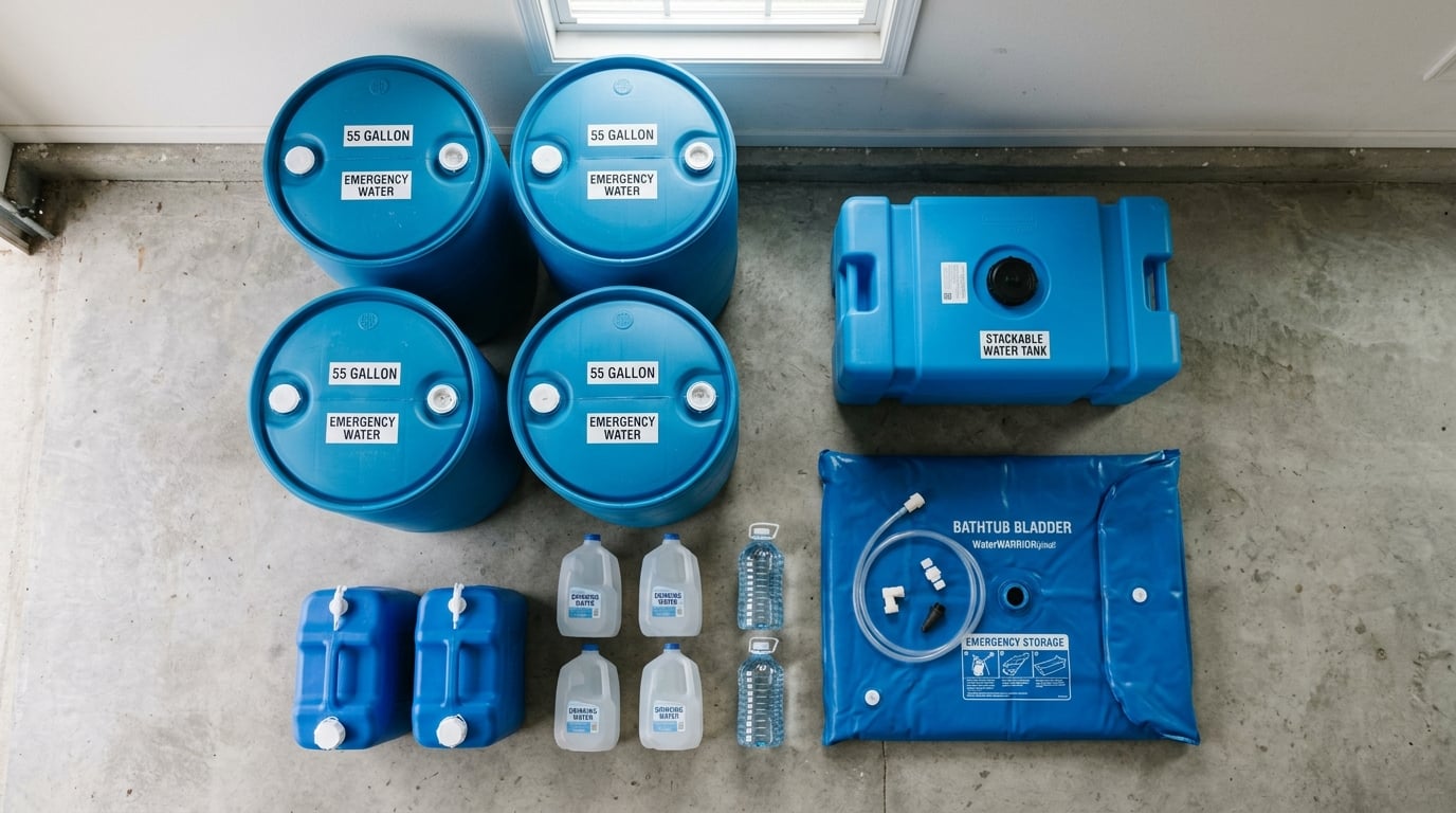 Best water storage barrels for emergency preparedness