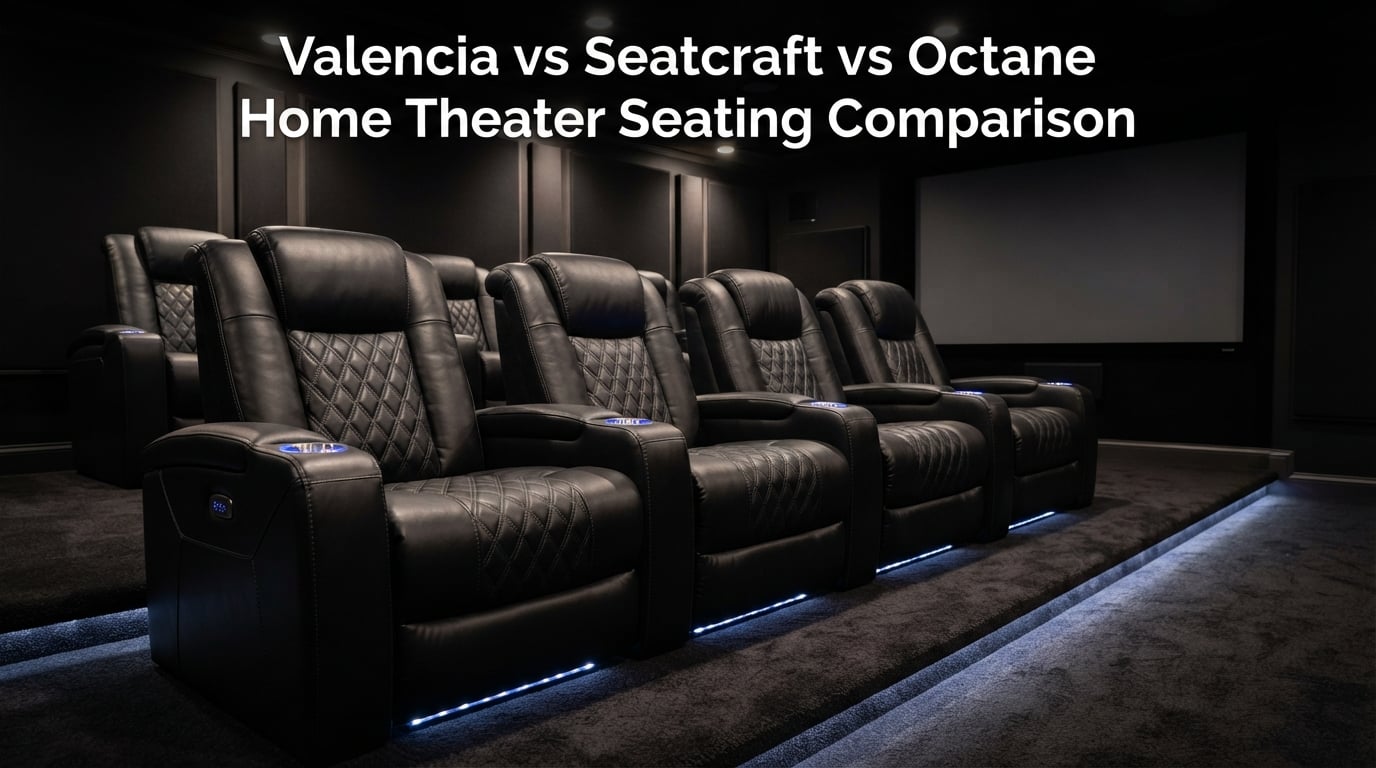Valencia vs Seatcraft vs Octane: best home theater seating