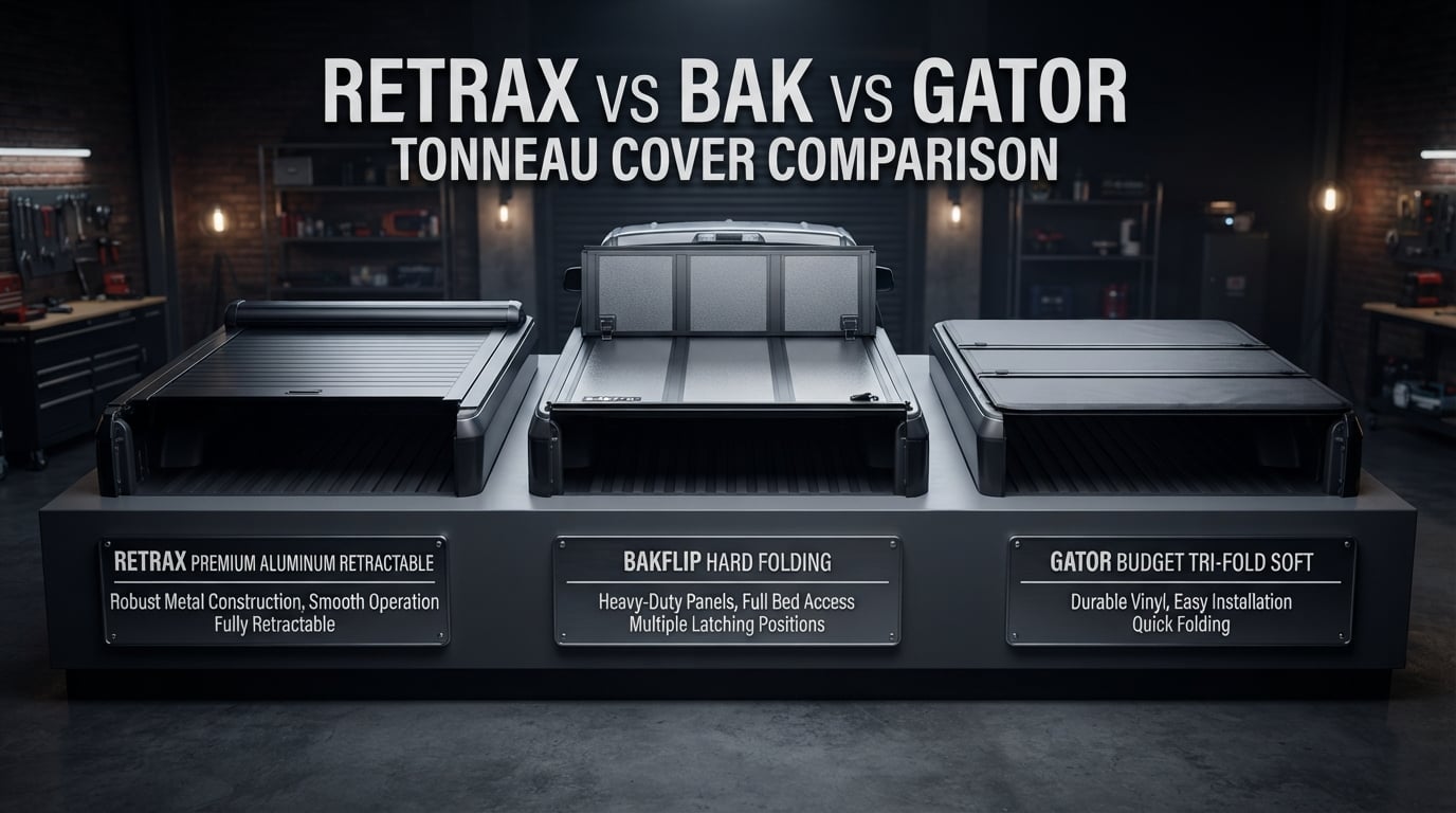 Retrax vs BAK vs Gator: best retractable tonneau covers