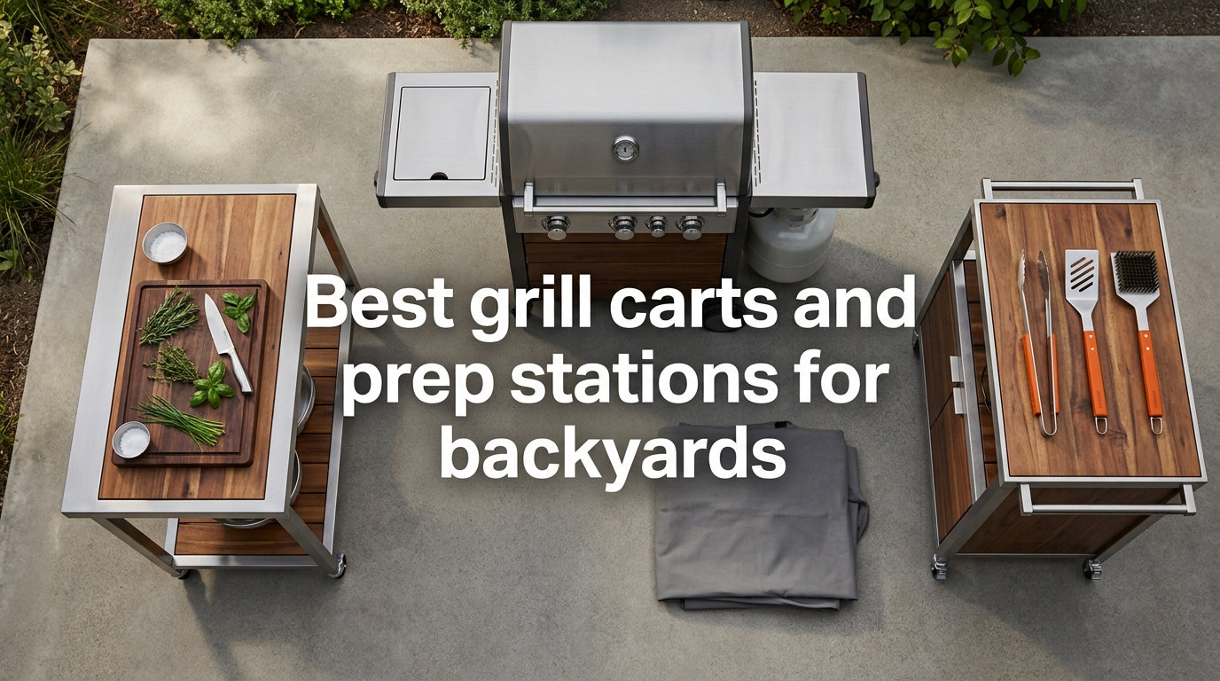 Best grill carts and prep stations for backyards