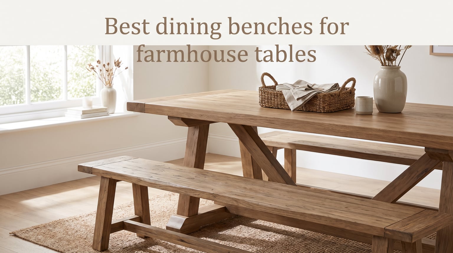 Best dining benches for farmhouse tables