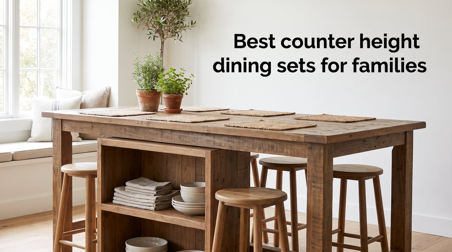 Best counter height dining sets for families