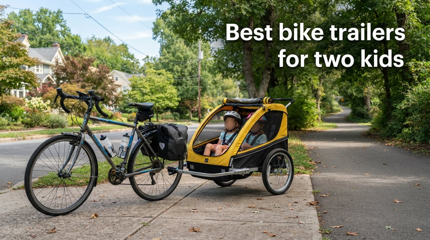 Best bike trailers for two kids
