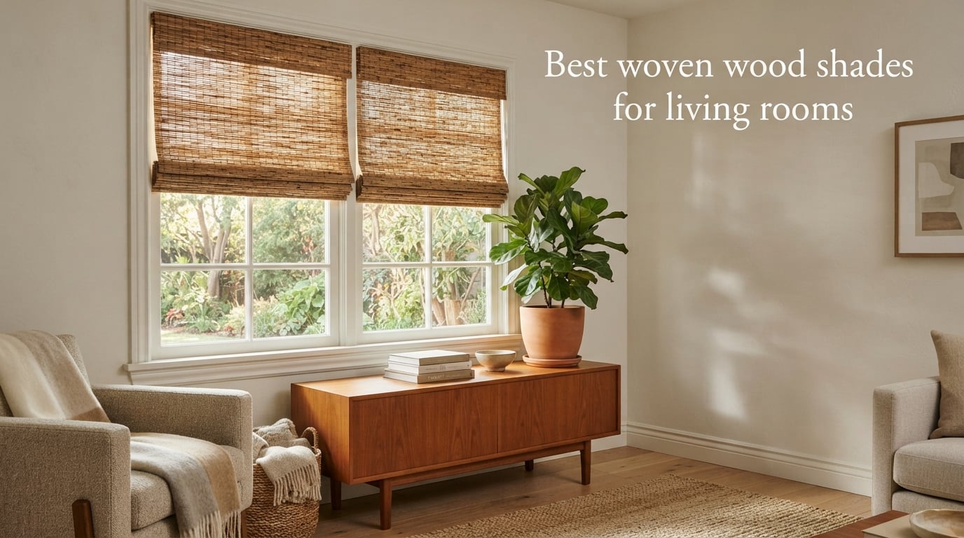 Best woven wood shades for living rooms