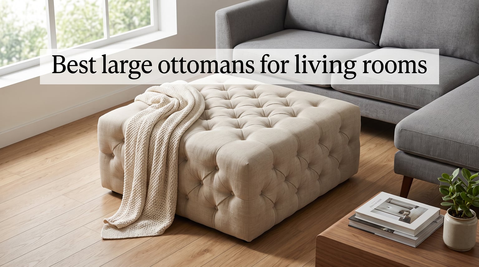 Best large ottomans for living rooms