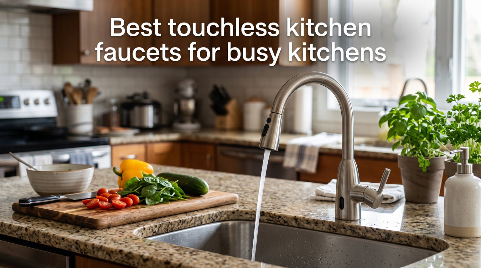 Best touchless kitchen faucets for busy kitchens