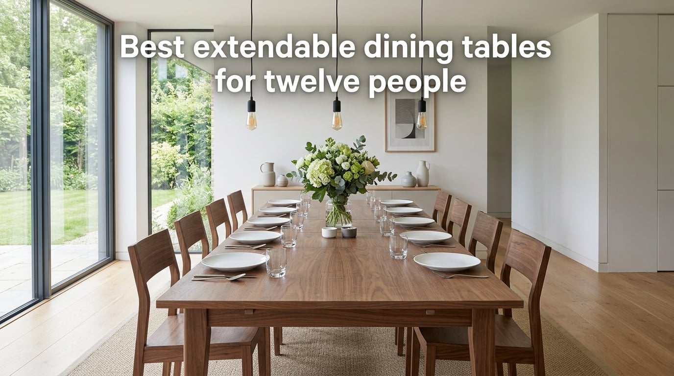 Best extendable dining tables for twelve people