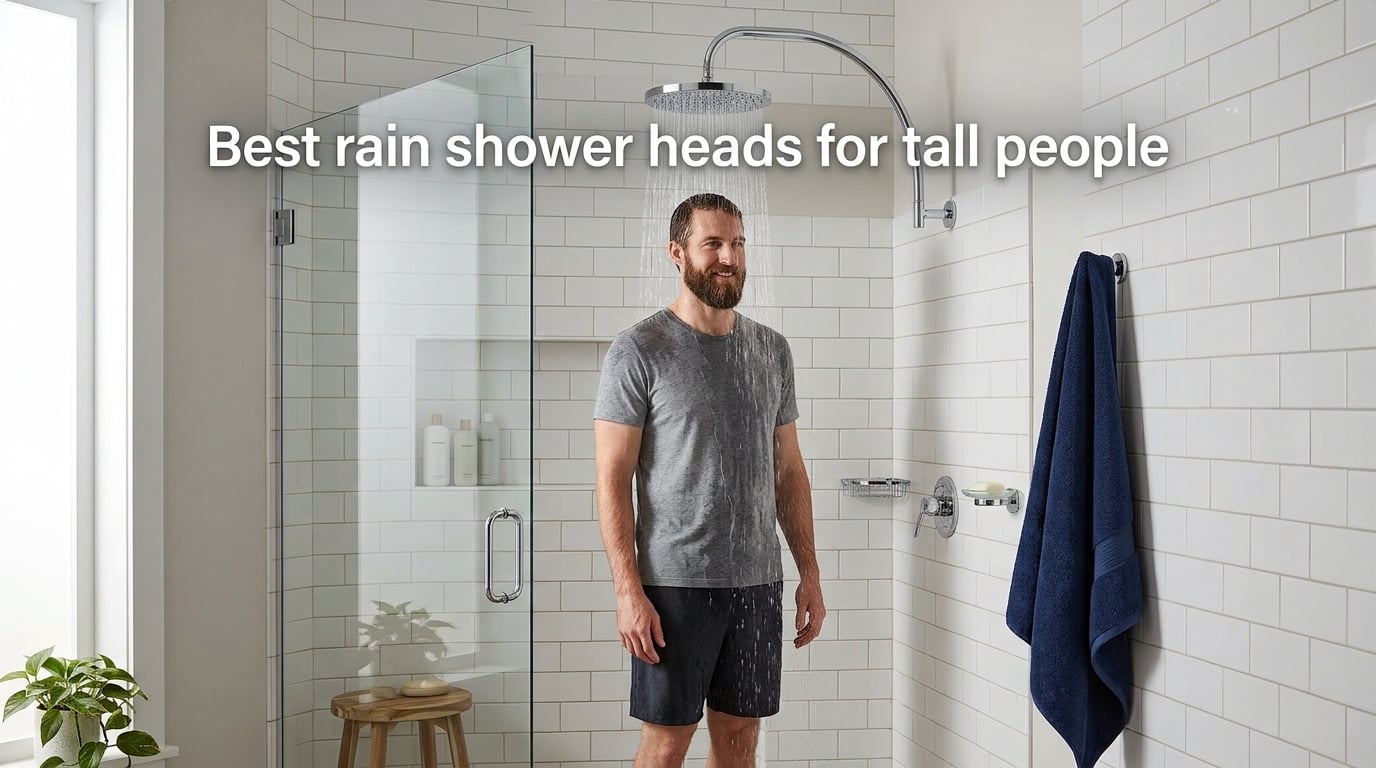 Best rain shower heads for tall people