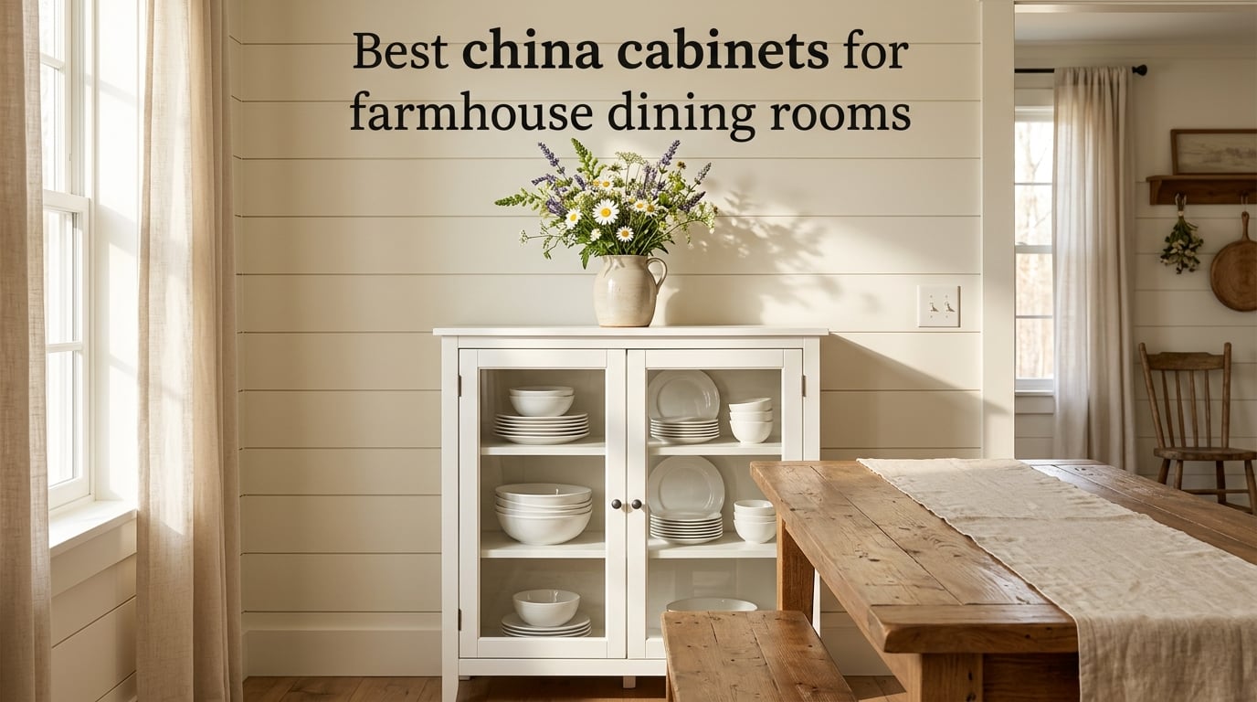 Best china cabinets for farmhouse dining rooms