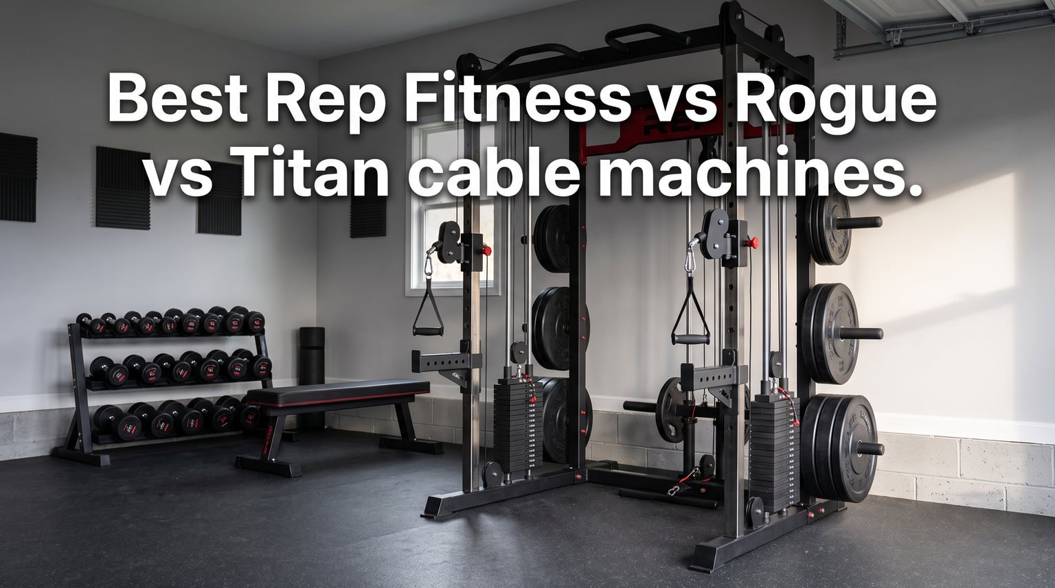 Best Rep Fitness vs Rogue vs Titan cable machines