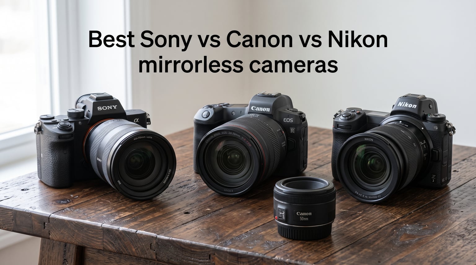 Best Sony vs Canon vs Nikon mirrorless cameras