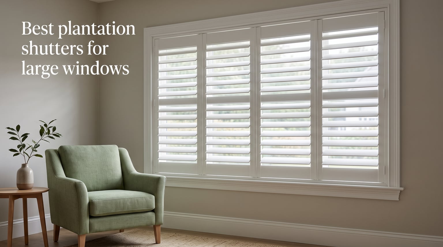 Best plantation shutters for large windows