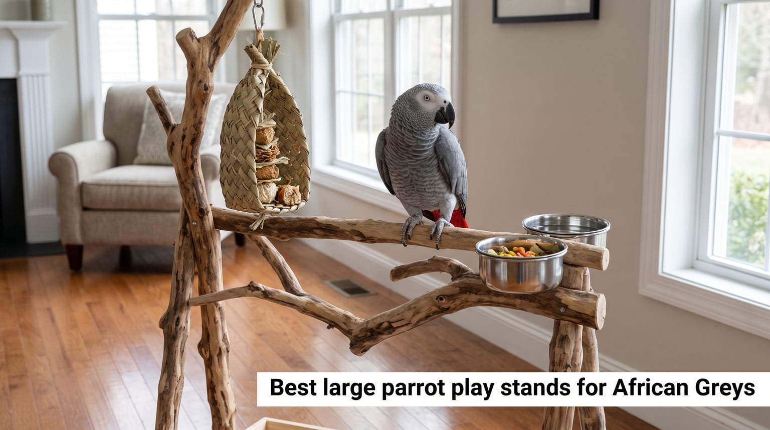 Best large parrot play stands for African Greys