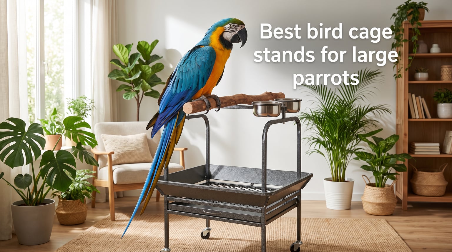Best bird cage stands for large parrots