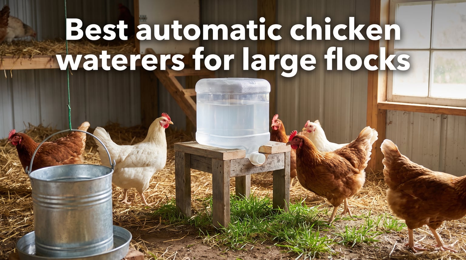 Best automatic chicken waterers for large flocks