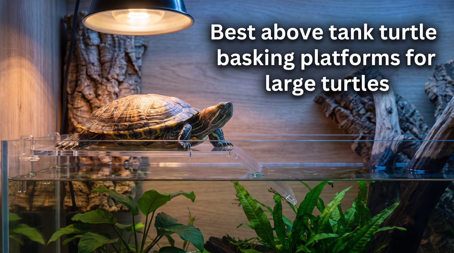 Best above tank turtle basking platforms for large turtles