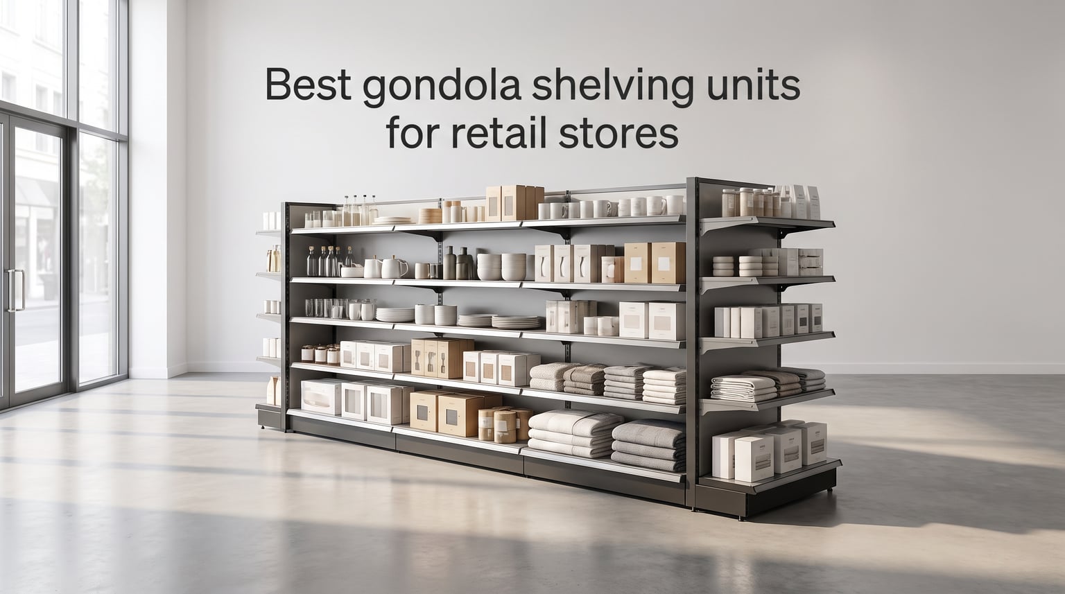 Best gondola shelving units for retail stores