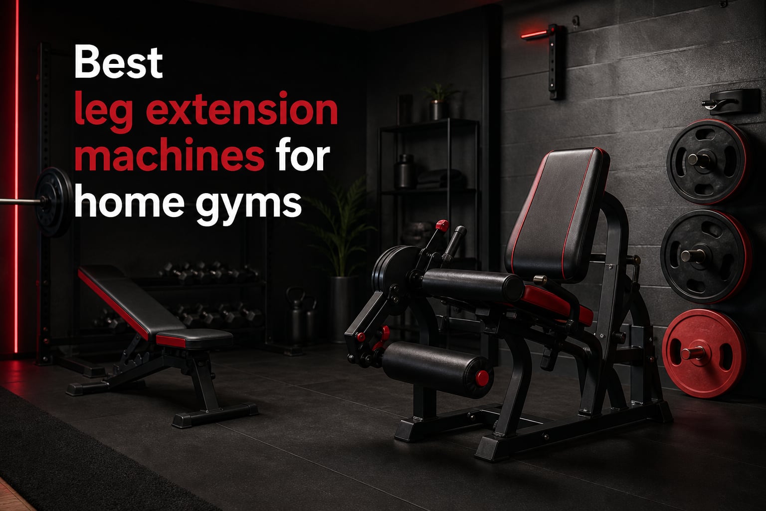 Best leg extension machines for home gyms