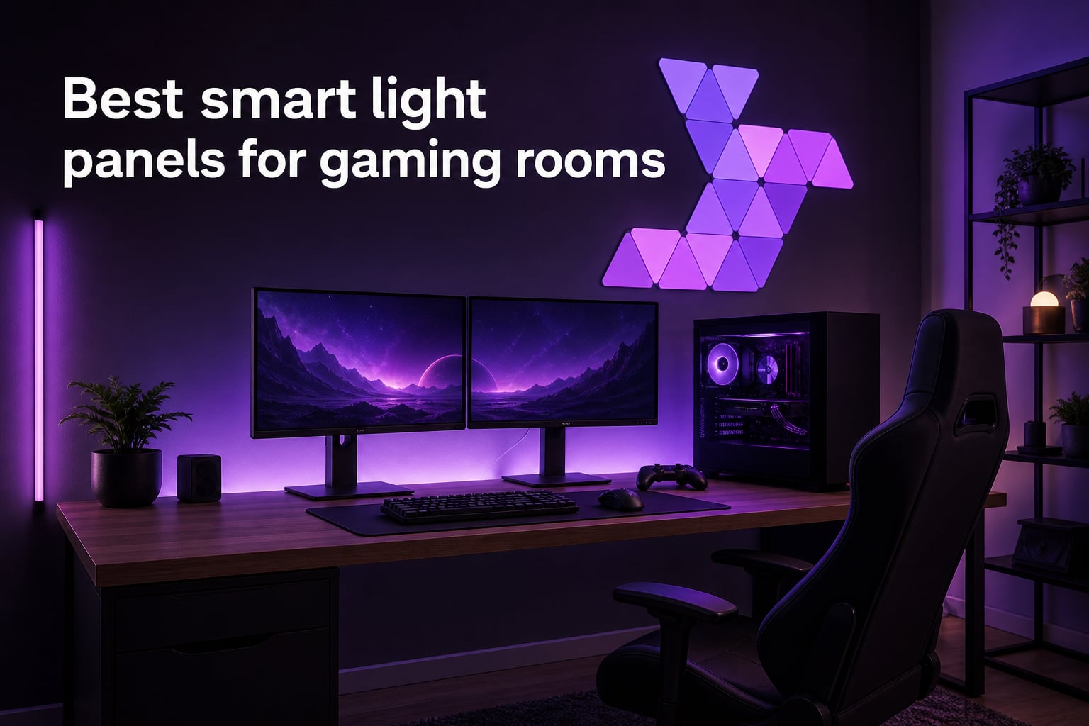 Best smart light panels for gaming rooms