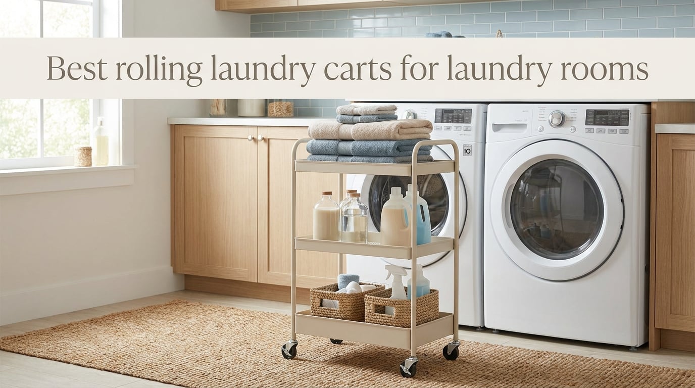Best rolling laundry carts for laundry rooms