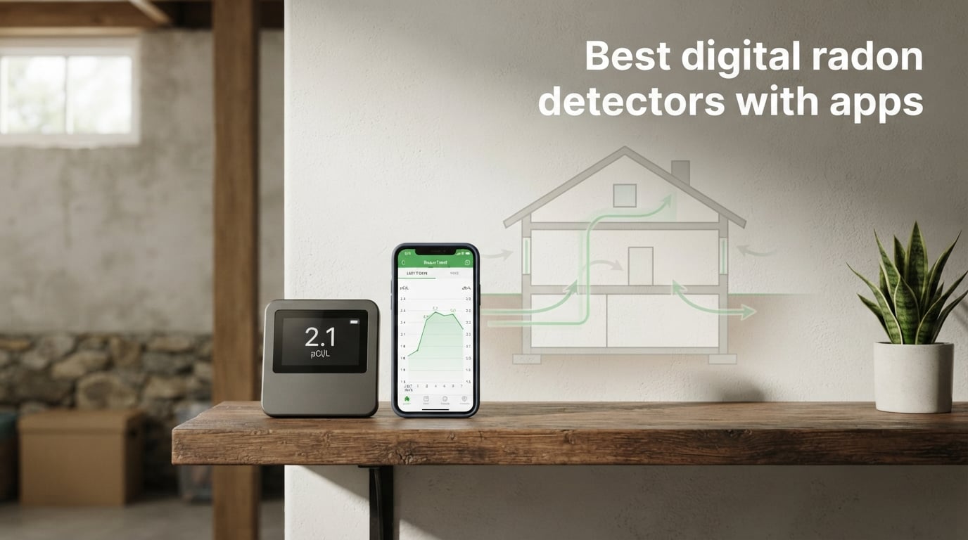 Best digital radon detectors with apps