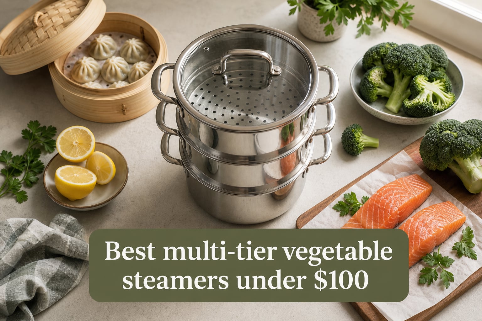 Best multi-tier vegetable steamers under $100