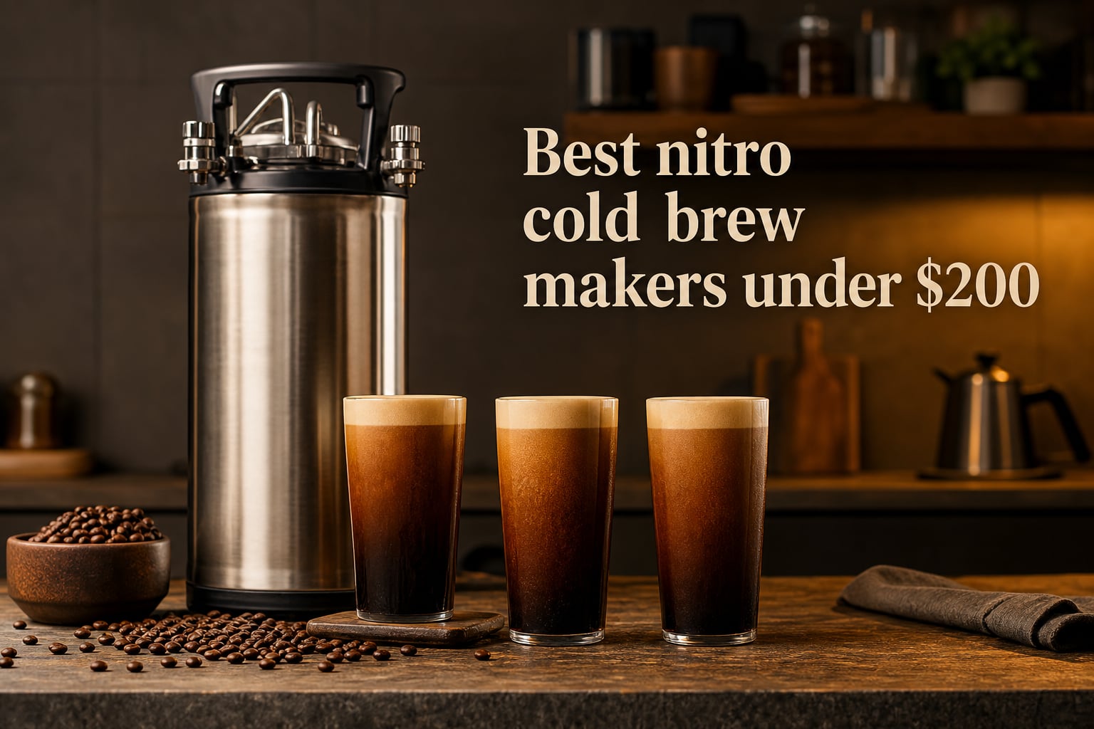 Best nitro cold brew makers under $200