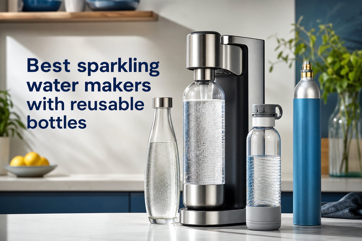 Best sparkling water makers with reusable bottles