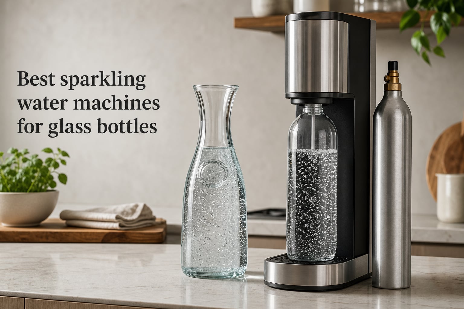 Best sparkling water machines for glass bottles